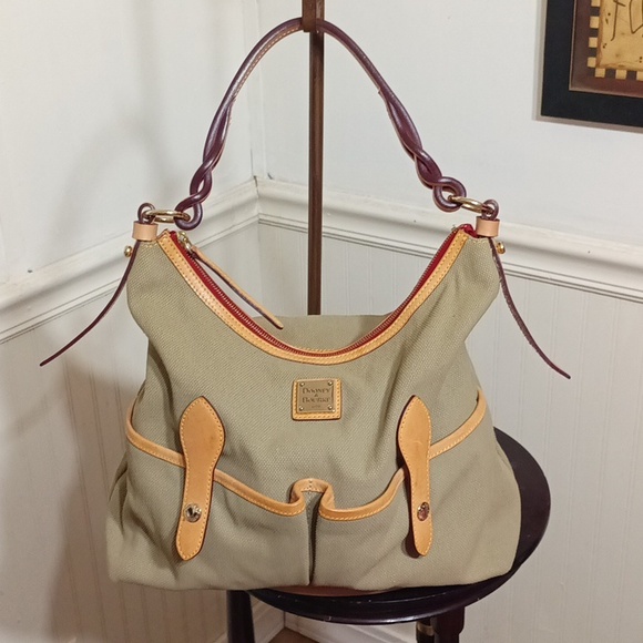 Dooney & Bourke Handbags - Dooney & Bourke canvas leather satchel bag